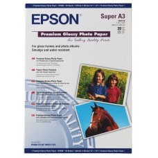 Фотобумага Epson, глянцевая, A3+, 250 г/м², 20 л, Premium Series (C13S041316)