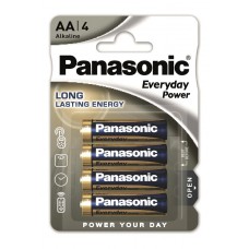 Батарейка AA (LR6), лужна, Panasonic Everyday Power, 4 шт, 1.5V, Blister (LR6REE/4BP)