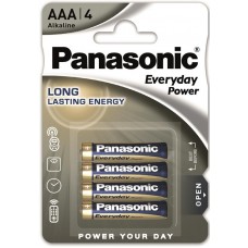 Батарейка AAA (LR03), лужна, Panasonic Everyday Power, 4 шт, 1.5V, Blister (LR03REE/4BP)