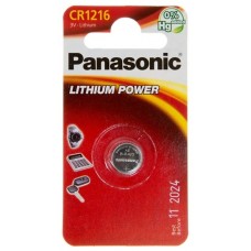 Батарейка CR1216, литиевая, Panasonic, 1 шт, 3V, Blister (CR-1216EL/1B)