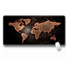 Коврик прорезиненый Карта мира, с боковой прошивкой, Black 300x700x3mm (SJDT-21)