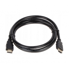 Кабель HDMI - HDMI 1.5 м Merlion, HIGH SPEED Premium, v1.4, OD-7.5mm, круглый Black, коннектор Black