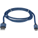 Кабель USB - USB Type-C 1 м Defender USB09-03PROT, Blue, 2А (87817)
