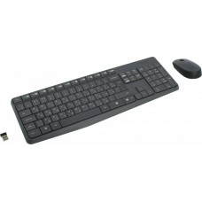 Комплект бездротовий Logitech MK235, Grey, вологозахисна клавіатура + миша (920-007931)