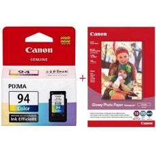 Картридж Canon CL-94, Color, E514 + фотобумага Canon GP-501 (CL-94+Paper)