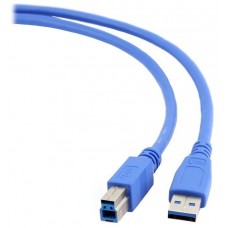Кабель USB 3.0 (AM) - USB 3.0 (BM), 1.8 м, Blue, Gembird (CCB-USB3-AMBM-6)