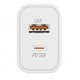 Мережевий зарядний пристрій ColorWay, White, 30 Вт, USB / USB Type-C (CW-CHS037PD-WT)