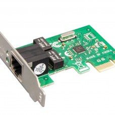 Мережева карта PCI-E, Frime RTL8111C (NCF-GbLanRTL01.LP), 100/1000 Мбит/сек