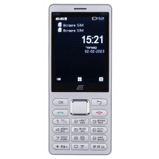 Мобільний телефон 2E E280 2022, Silver, Dual Sim (688130245227)