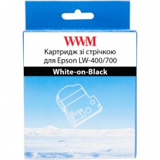 Картридж Epson SD18K, White-on-Black, LW-400/700, 18 мм / 8 м, WWM (WWM-SD18K)