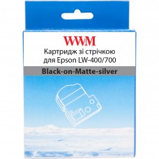 Картридж Epson SM6X, Black-on-Matte-Silver, LW-400/700, 6 мм / 8 м, WWM (WWM-SM6X)