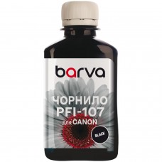 Чернила Barva Canon PFI-102/104/107/307/703/707, Black, 180 мл, водорастворимые (C107-884)