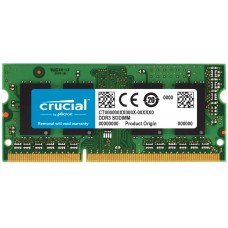 Память SO-DIMM, DDR3, 4Gb, 1600 MHz, Crucial, 1.35V, CL11 (CT4G3S160BJM)