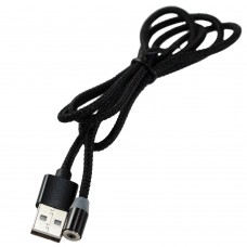 Кабель USB - Combo, 1 м Pipo, Black, тканевая оплетка, бронированный, OEM