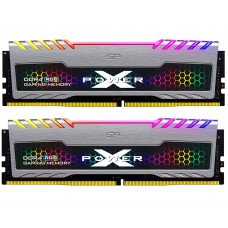 Пам'ять 16Gb x 2 (32Gb Kit) DDR4, 3200 MHz, Silicon Power XPOWER Turbine RGB (SP032GXLZU320BDB)