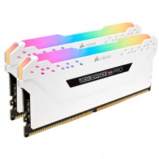 Пам'ять 8Gb x 2 (16Gb Kit) DDR4, 3200 MHz, Corsair Vengeance RGB Pro, White (CMW16GX4M2C3200C16W)