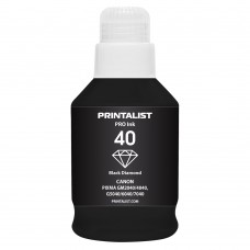 Чорнило Printalist 40, Black, 190 мл, пігментне (PL105BP)