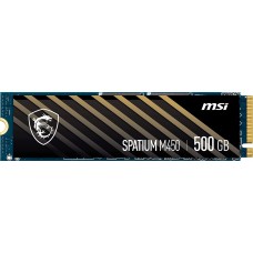 Твердотельный накопитель M.2 500Gb, MSI Spatium M450, PCI-E 4.0 4x (S78-440K190-P83)