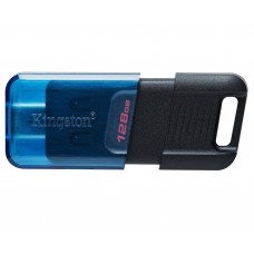 USB 3.2 Type-C Flash Drive 128Gb Kingston DataTraveler 80 M, Black/Blue (DT80M/128GB)