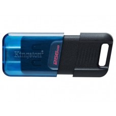 USB 3.2 Type-C Flash Drive 256Gb Kingston DataTraveler 80 M, Black/Blue (DT80M/256GB)