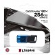 Флеш накопичувач USB 256Gb Kingston DataTraveler 80 M, Black/Blue, Type-C 3.2 Gen 1 (DT80M/256GB)
