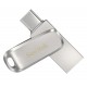 Флеш накопитель USB 64Gb SanDisk Ultra Dual Luxe, Silver, Type-C / USB 3.2 Gen 1 (SDDDC4-064G-G46)