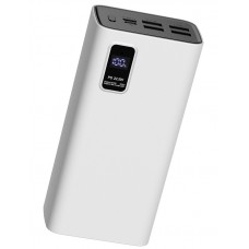 Універсальна мобільна батарея 30000 mAh, Platinet PMPB30WQC728W, White, 22.5 Вт