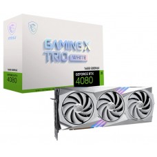 Видеокарта GeForce RTX 4080, MSI, GAMING X TRIO WHITE (RTX 4080 16GB GAMING X TRIO WHITE)