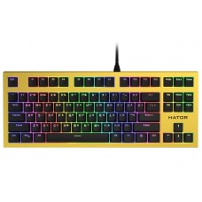 Клавіатура Hator Skyfall TKL PRO, Yellow, USB, механічна (HTK-657)
