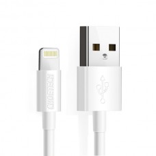Кабель USB - Lightning 1.2 м Choetech IP0026-WH White, преміум, 2.1 А