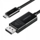 Кабель USB Type-C - DisplayPort 1.8 м Choetech XCP-1803-BK Black, 8K 30 Гц