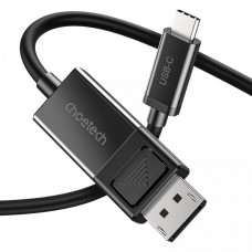 Кабель USB Type-C - DisplayPort 1.8 м Choetech XCP-1803-BK Black, 8K 30 Гц