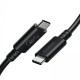 Кабель USB Type-C - USB Type-C 0.8 м Choetech XCC-1028-BK Black, USB4 (40Gbps) Power Delivery (PD) 100 Ватт, 8K@60Hz, преміум