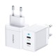 Мережевий зарядний пристрій Choetech Q5006-EU-WH White, 2 USB-C, 40Вт, PD/QC/PPS