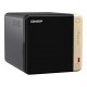 Сетевое хранилище QNAP TS-464-4G, Black/Gold