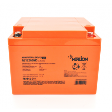 Батарея для ДБЖ 12В 26Ач Merlion GL12260M5 GEL, 12 V 26 Ah, ШхДхВ 165х125х173, Orange