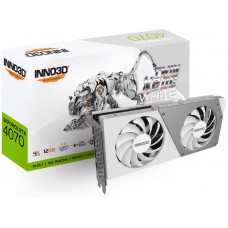 Видеокарта GeForce RTX 4070, Inno3D, TWIN X2 OC (White Edition), 12Gb GDDR6X (N40702-126XX-185252W)