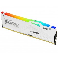 Пам'ять 16Gb DDR5, 5600 MHz, Kingston Fury Beast RGB, White (KF556C36BWEA-16)