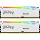 Память 32Gb x 2 (64Gb Kit) DDR5, 5200 MHz, Kingston Fury Beast RGB, White (KF552C36BWEAK2-64)