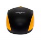 Мышь беспроводная Frime FWMO-220BY, Black/Yellow, USB, оптическая, 1200 dpi, 2 кнопки, 1xAA