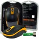 Миша бездротова Frime FWMO-220BY, Black/Yellow, USB, оптична, 1200 dpi, 2 кнопки, 1xAA