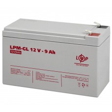 Батарея для ИБП 12В 9Ач LogicPower, LPM-GL12-9AH, AGM гелевый, 151x65x100 (6563)