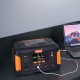 Зарядная станция Havit J1000 Plus, Black/Orange, 1000 Вт / 933 Вт/ч (HV-J1000 PLUS)
