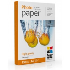 Фотопапір ColorWay, глянсовий, A4, 230 г/м², 100 арк (PG230100A4)