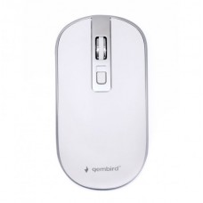 Мышь Gembird MUSW-4B-06-WS беспроводная, White/Grey, dpi:1600, USB, 1xAA
