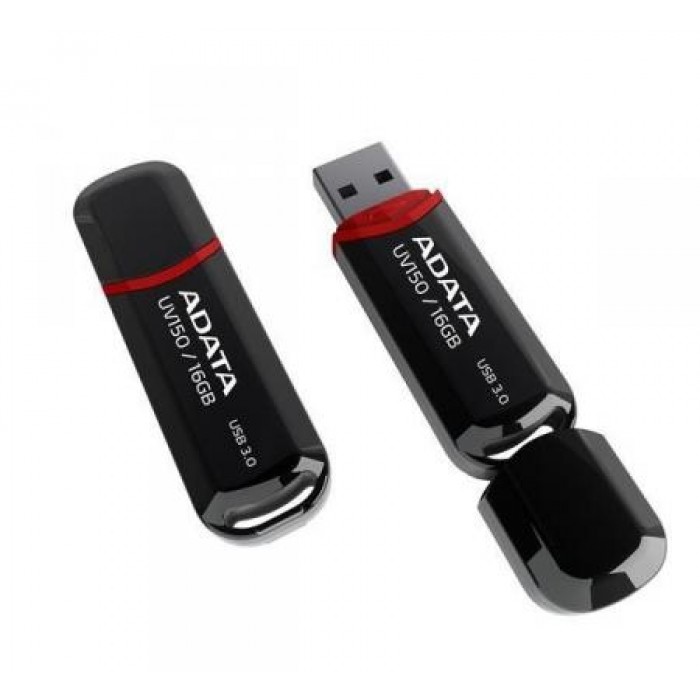 USB 3.0 Flash Drive 16Gb A-DATA UV150 Black / AUV150-16G-RBK