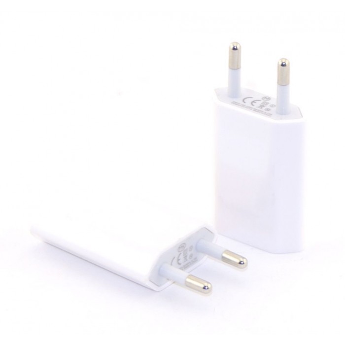Мережевий зарядний пристрій USB, White, 5V/1A (6rombs)