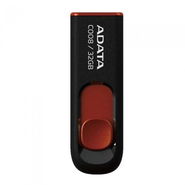 USB Flash Drive 32Gb A-Data C008 Black / AC008-32G-RKD