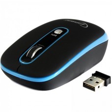Мышь Gembird MUSW-103-B беспроводная, Black/Blue USB