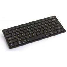 Беспроводная клавиатура HQ-Tech KB-105BT, Black, Bluetooth 3.0, Win/Android/iOS, Rus/Ukr/Eng, мини